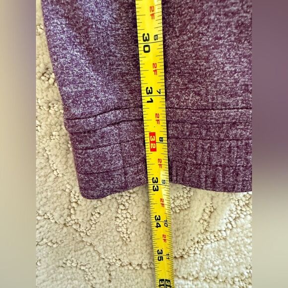 Lululemon Ivivva Girls Size 12 Heather Maroon Activewear Yoga Leggings. - Picture 8 of 9